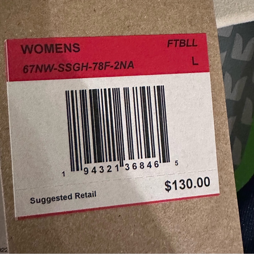 Nike Women's Navy and Green Jersey - Picture 4 of 4